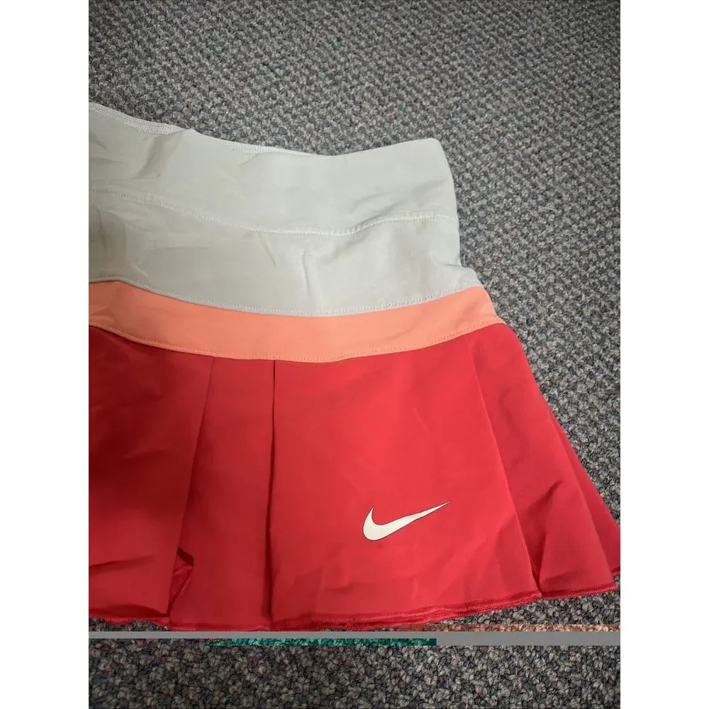 Nike Skort Womens Small Multicolor Colorblock Dri-FIT Built In Shorts Medium